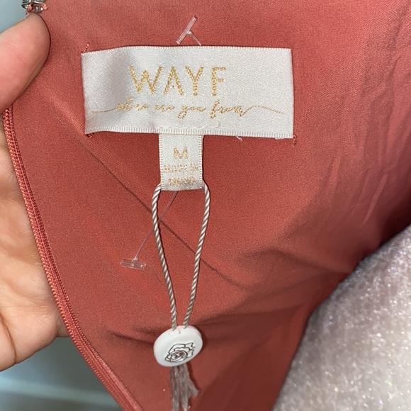 NWOT WAYF The Lenore One Shoulder Column Dress - Picture 13 of 15